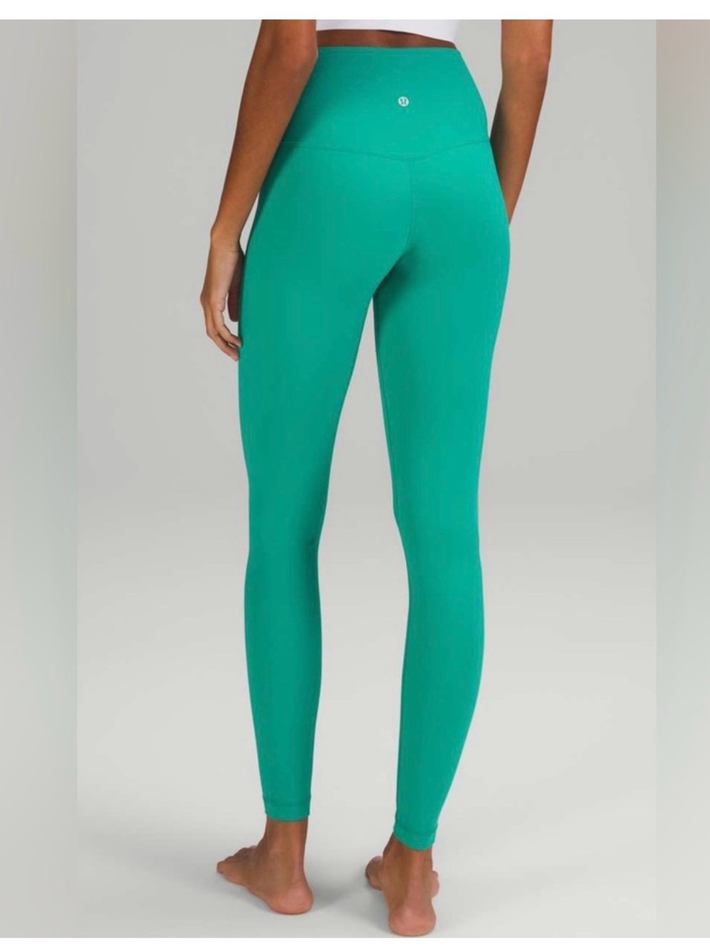 LULULEMON ALIGN HIGH RISE PANTS WITH POCKETS 28 MALDIVES GREEN SIZE 6